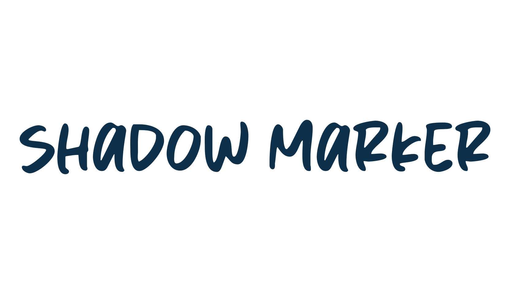 Shadow Marker, handwriting font preview