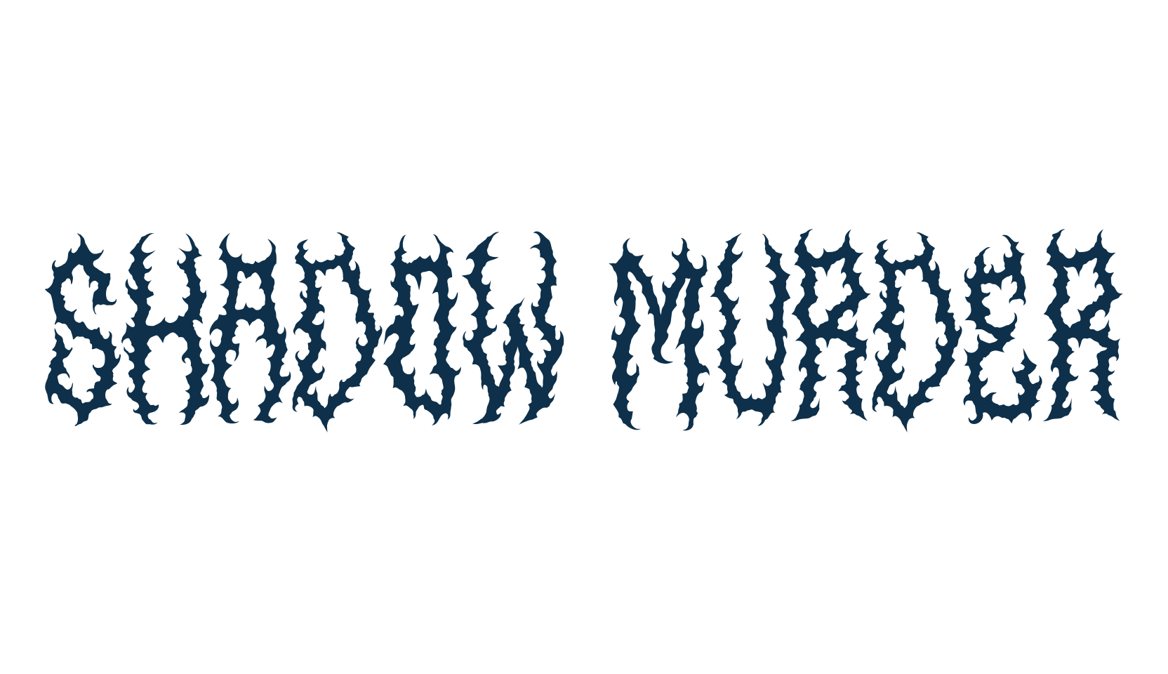 Shadow Murder, modern font preview