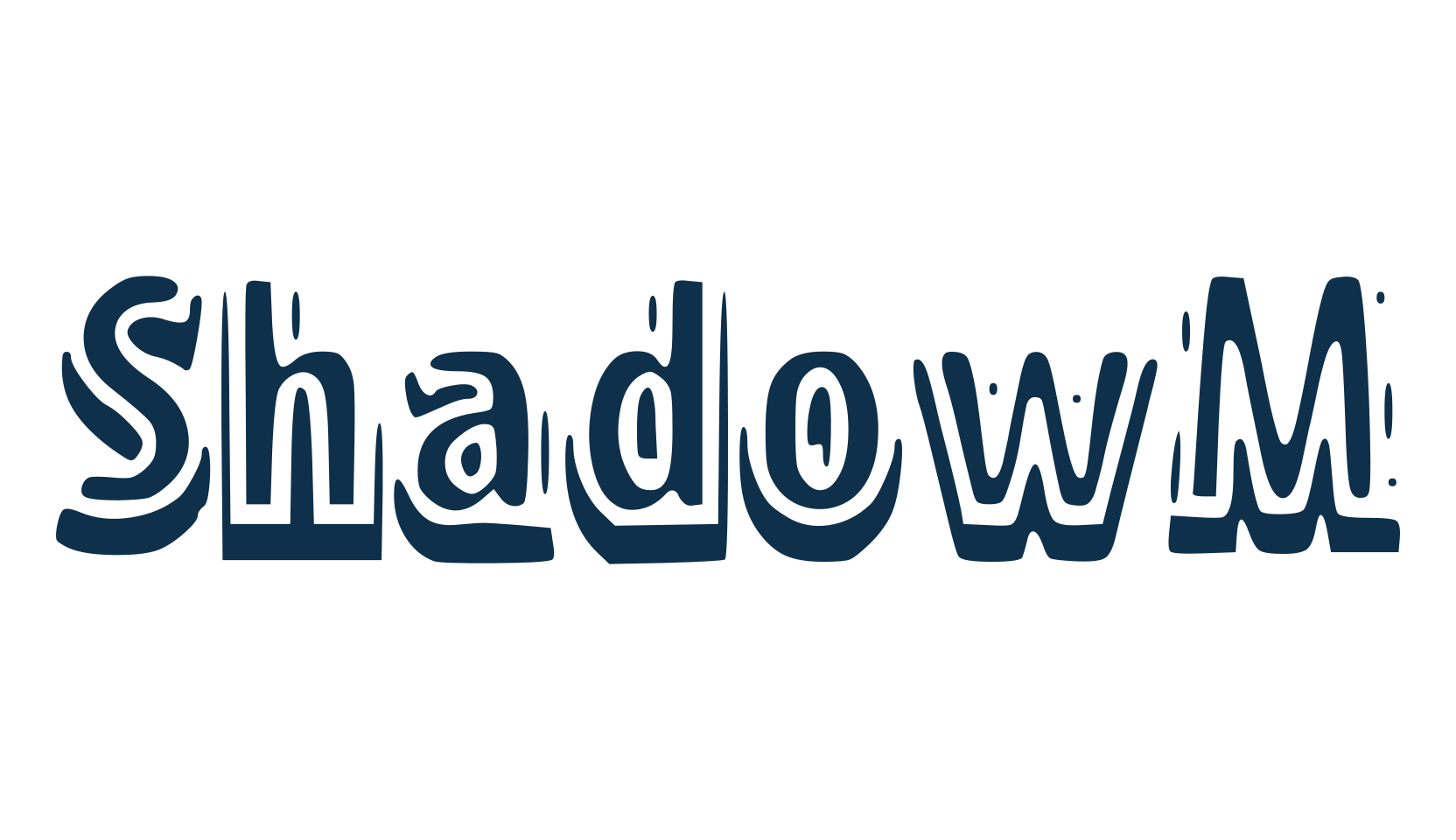 ShadowM, fancy various decorative font preview