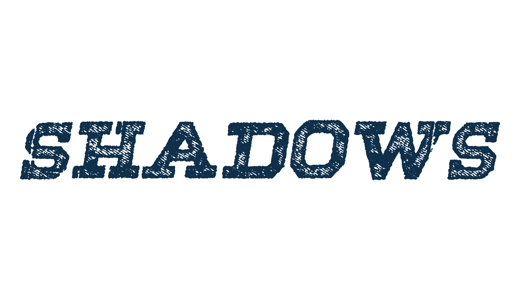 Shadows, eroded font preview