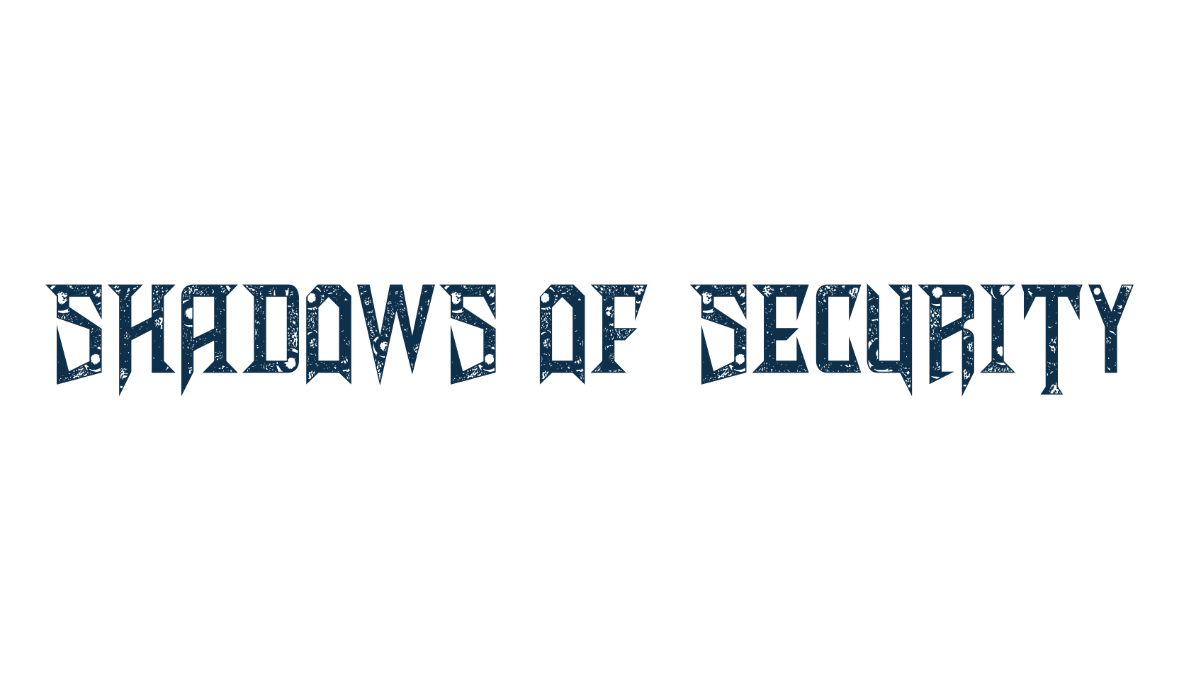 Shadows of Security, modern font preview