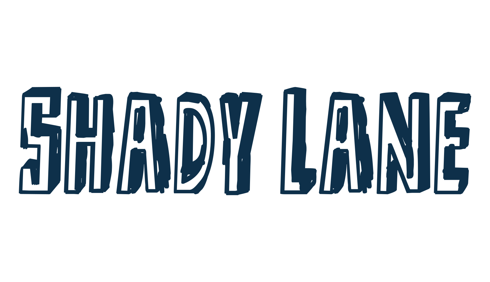 Shady Lane, fancy eroded decorative font preview