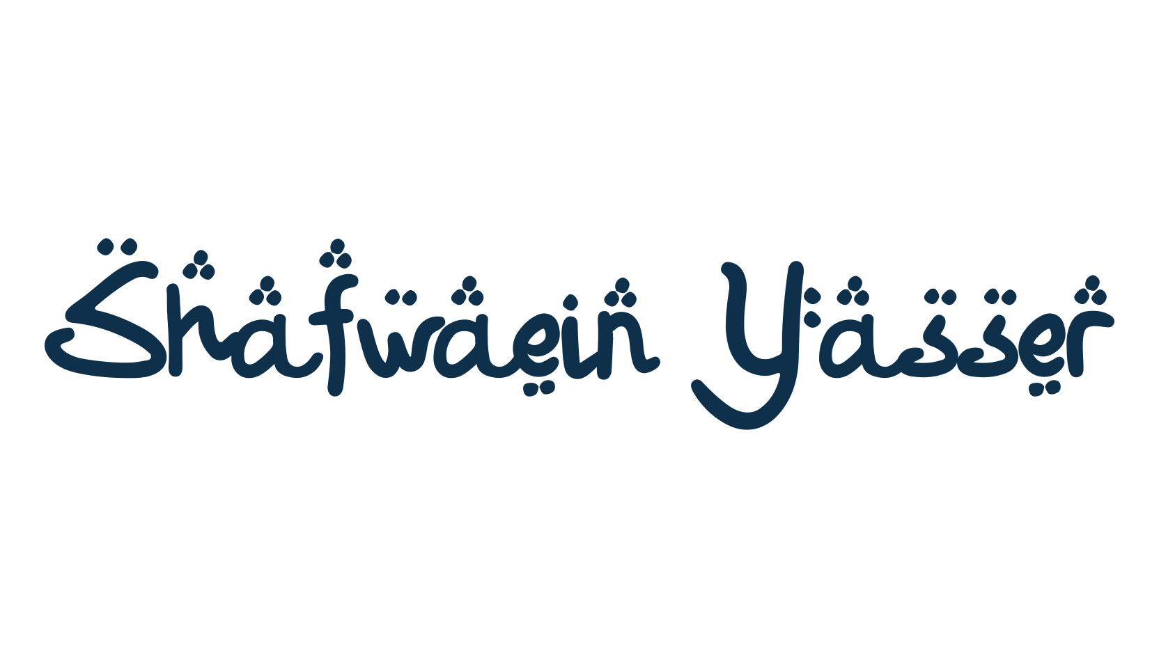 Shafwaein Yasser, arabic font preview