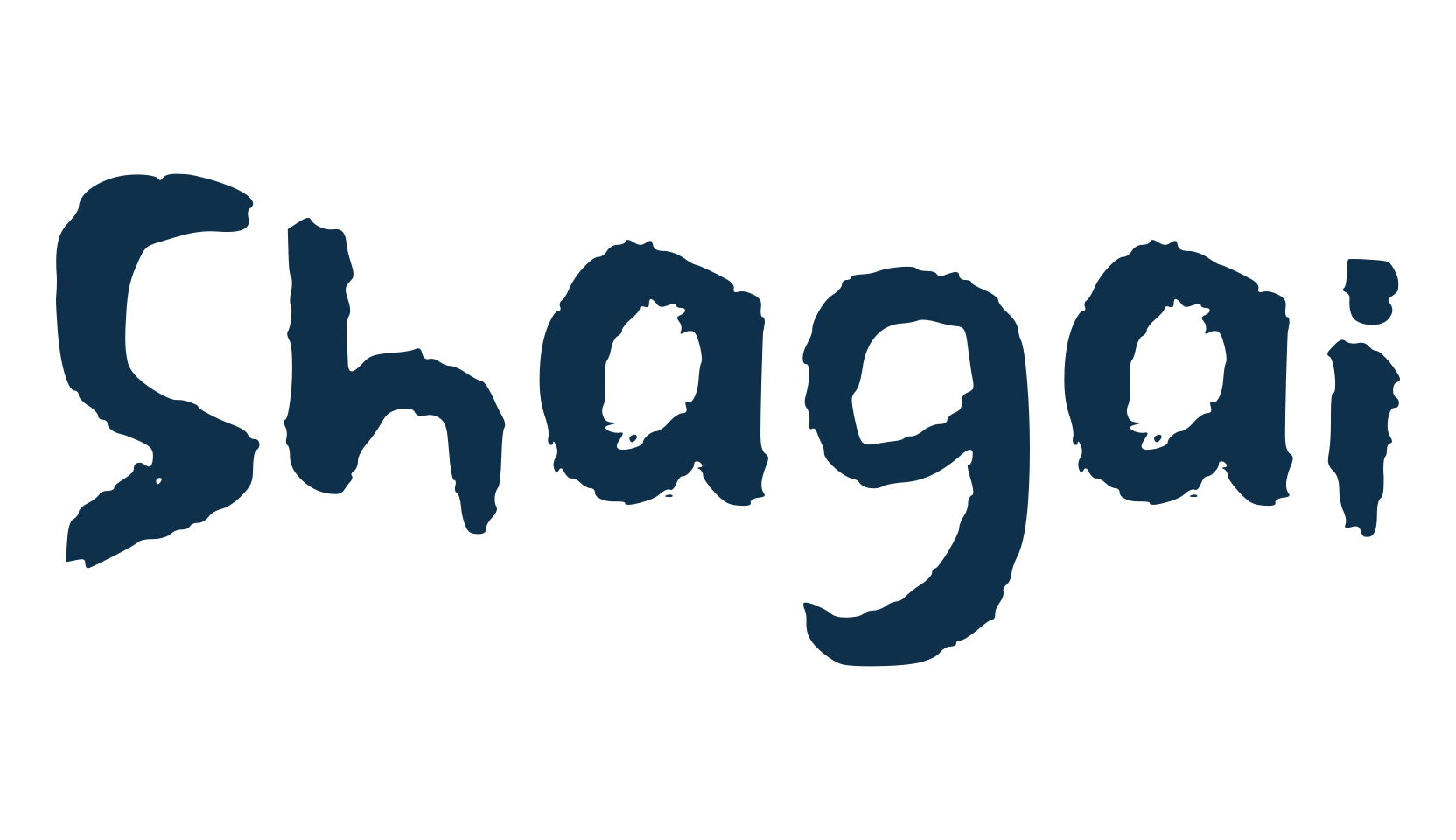 Shagai, trash font preview