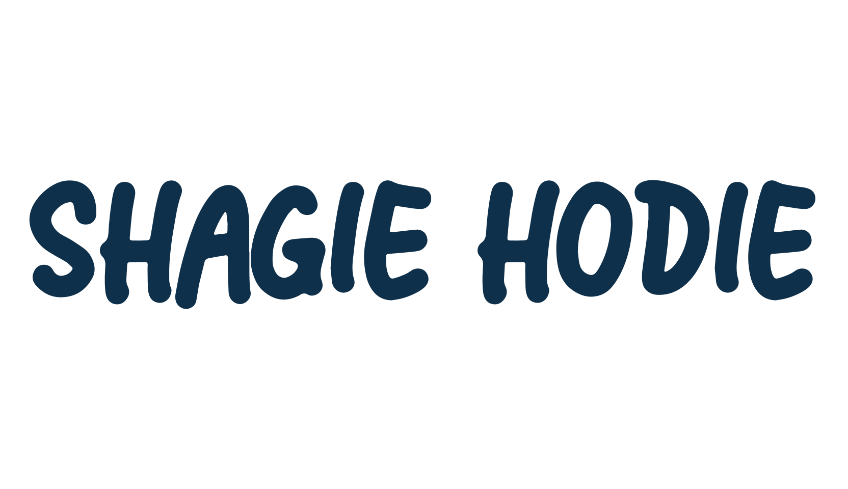 Shagie Hodie, fancy cartoon decorative font preview