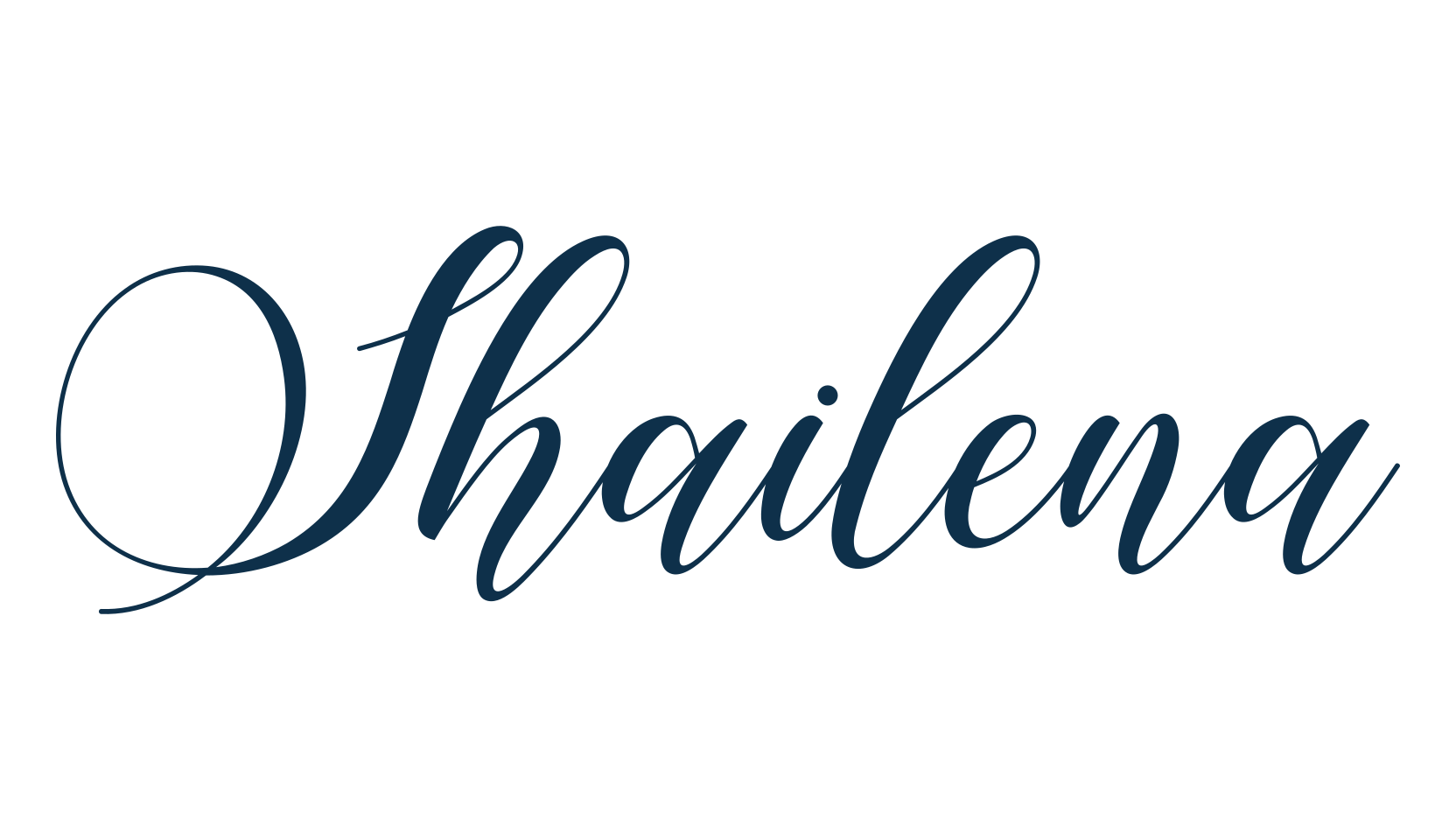 Shailena, calligraphy font preview