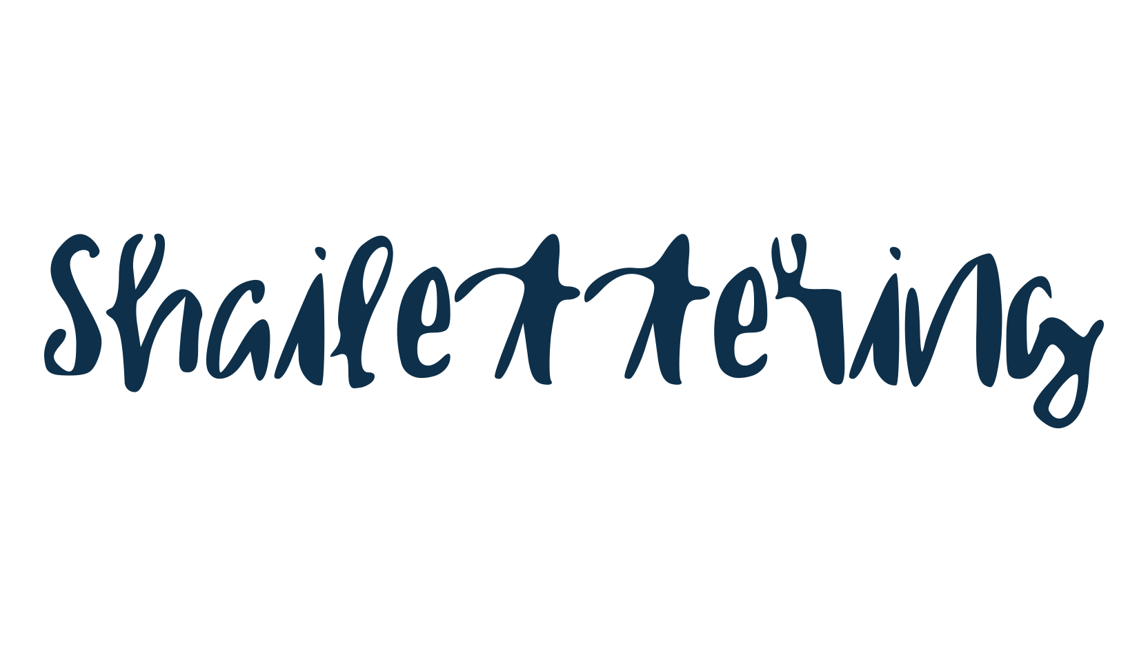 Shailettering, script handwritten fancy decorative calligraphy font preview