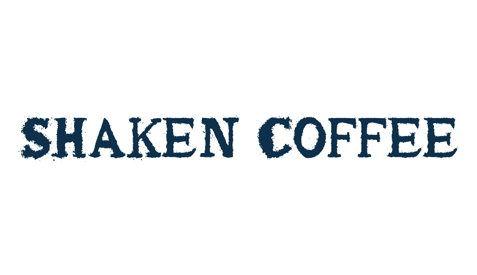 Shaken Coffee, fancy eroded decorative font preview