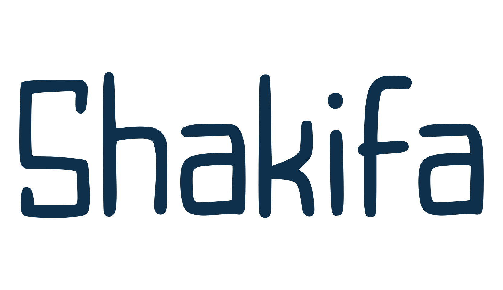 Shakifa, fancy decorative font preview