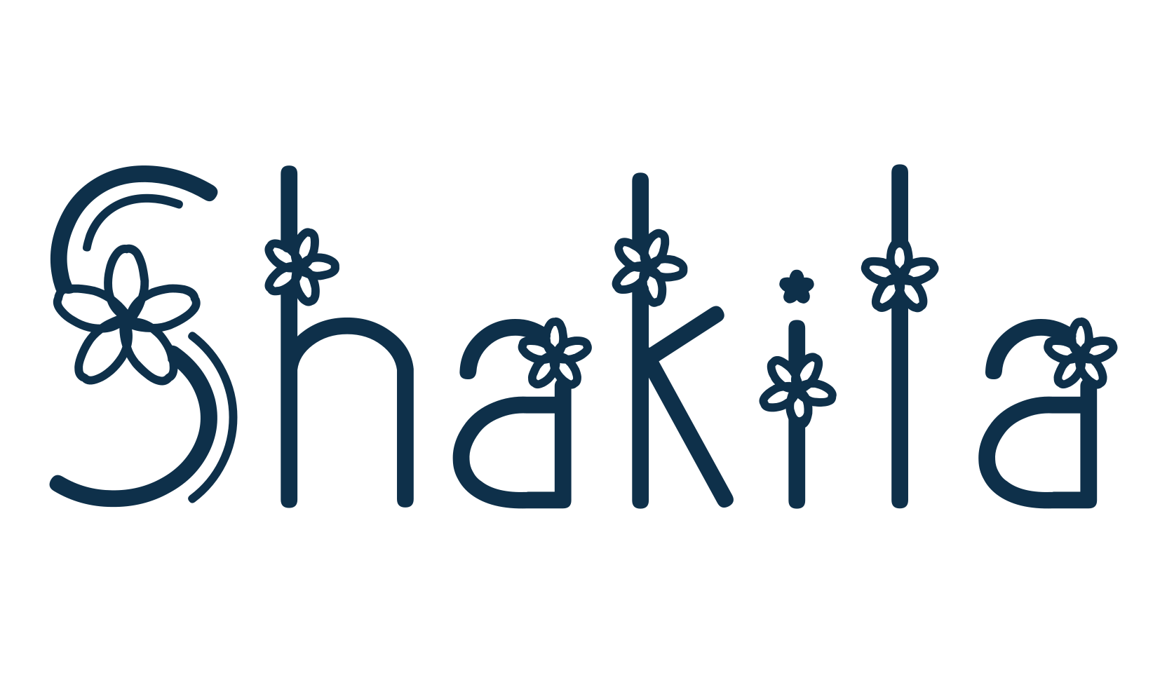 Shakila, fancy decorative font preview