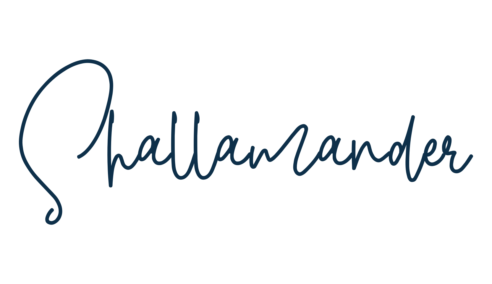 Shallamander, script handwritten fancy decorative calligraphy font preview
