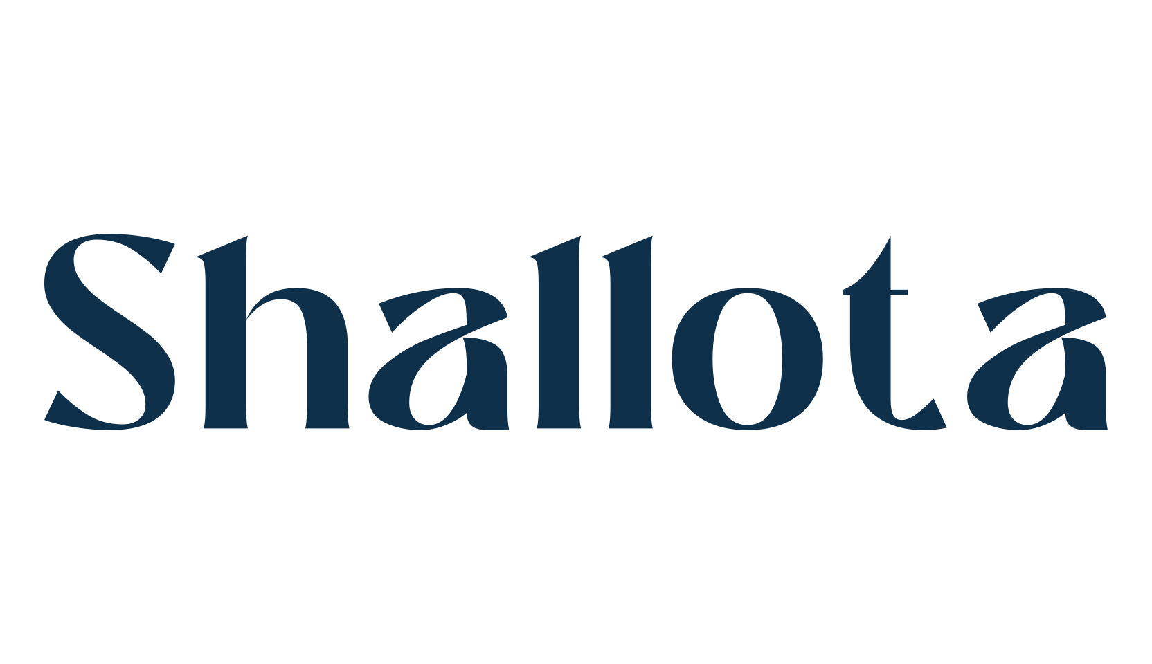 Shallota, serif font preview