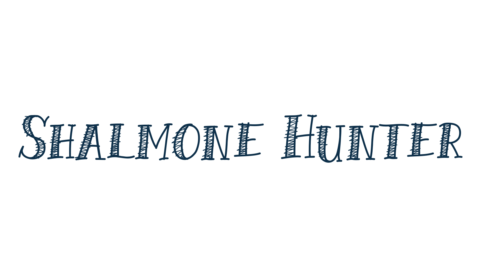 Shalmone Hunter, cartoon font preview