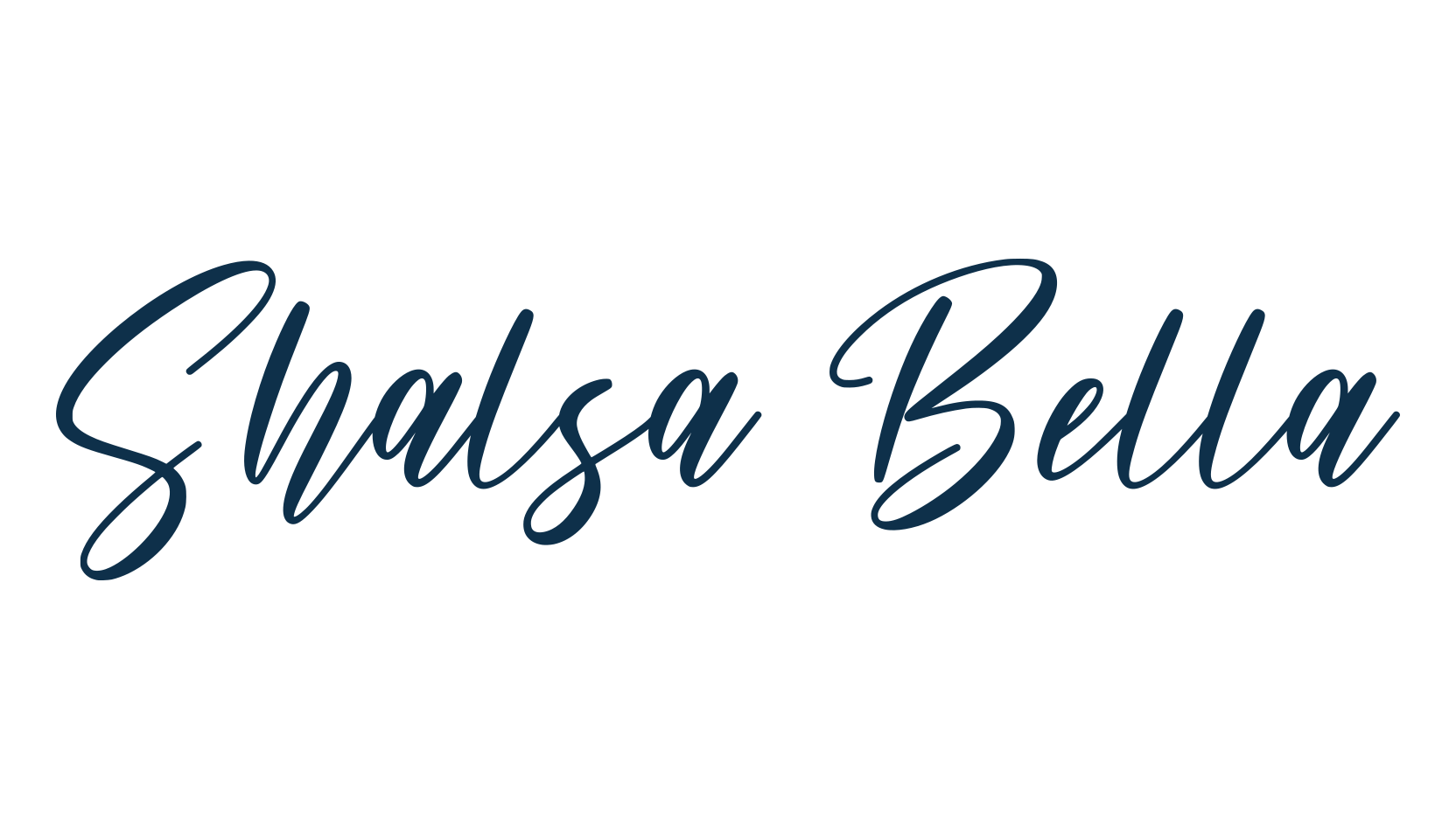 Shalsa Bella, handwriting font preview