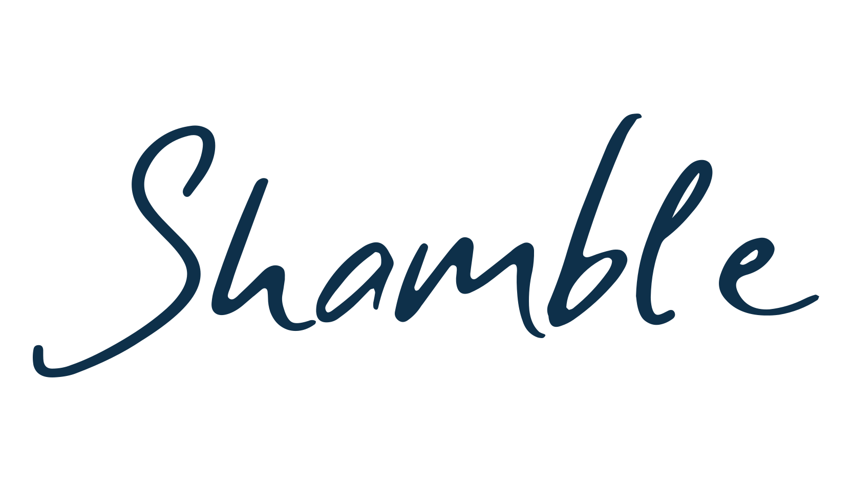 Shamble, handwriting font preview