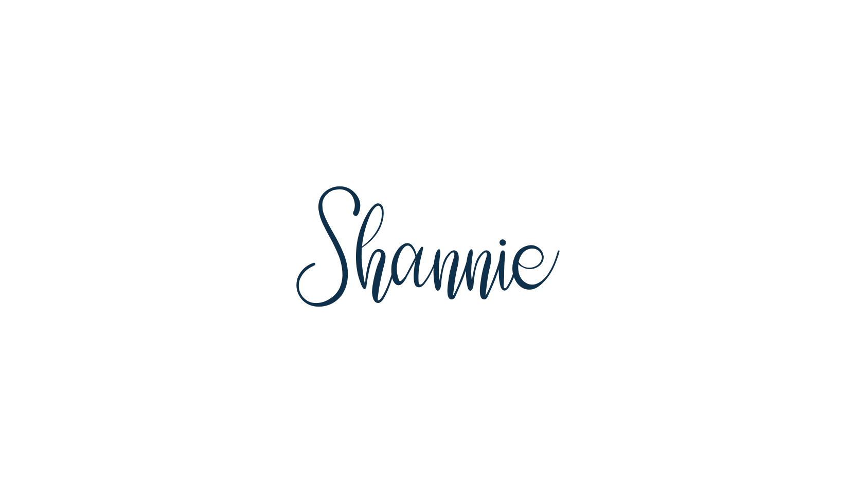 Shannie, calligraphy font preview