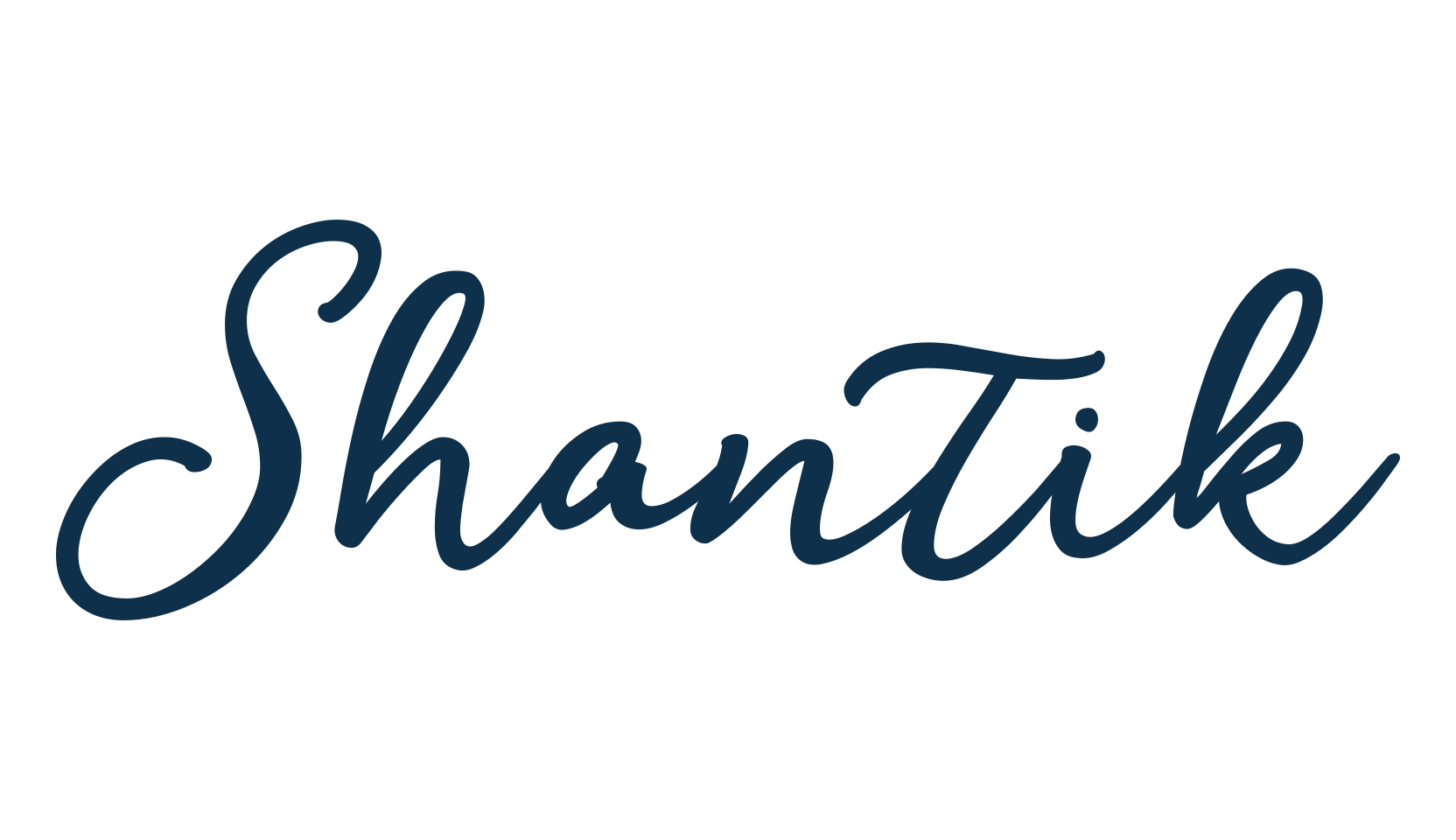 Shantik, calligraphy font preview