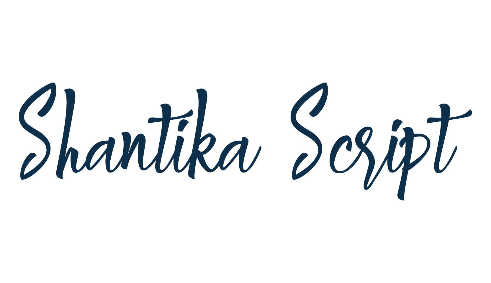 Shantika Script, display market font preview