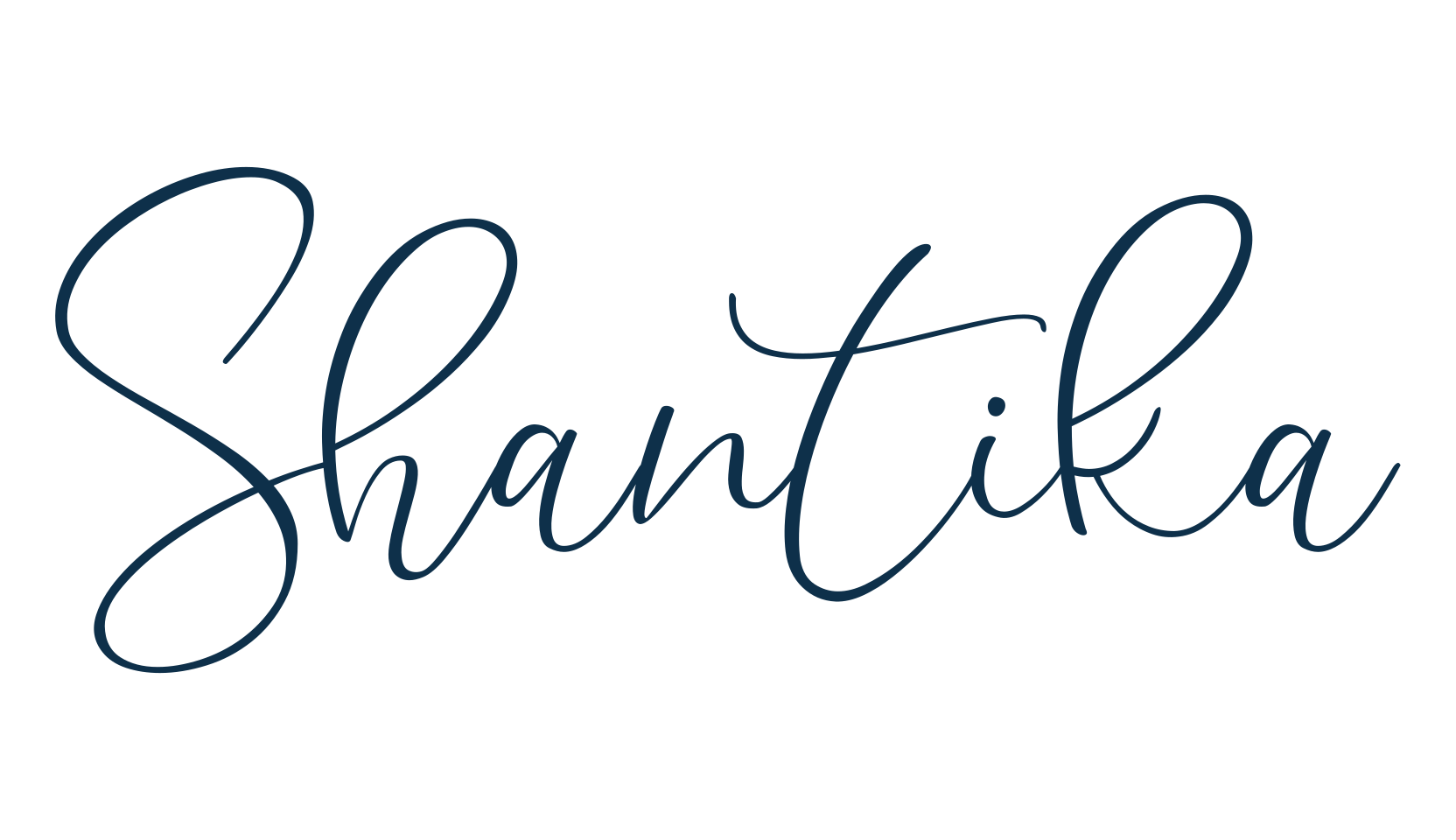 Shantika, script handwritten fancy decorative calligraphy font preview