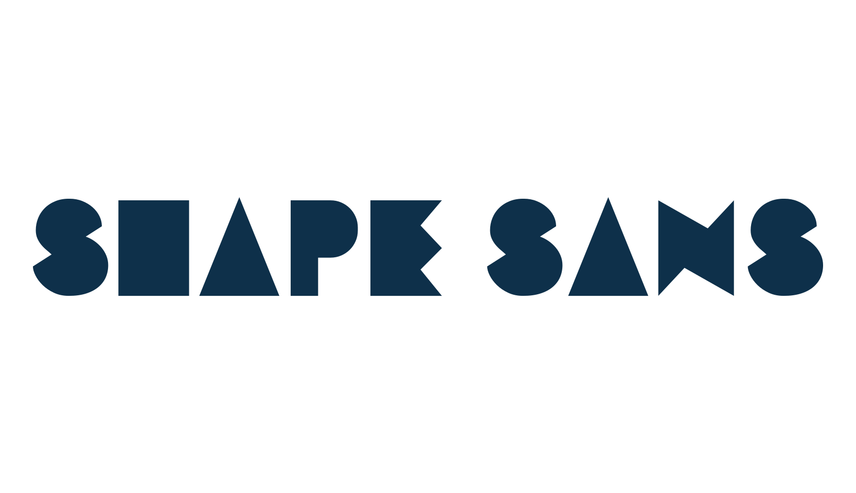 Shape Sans, various font preview