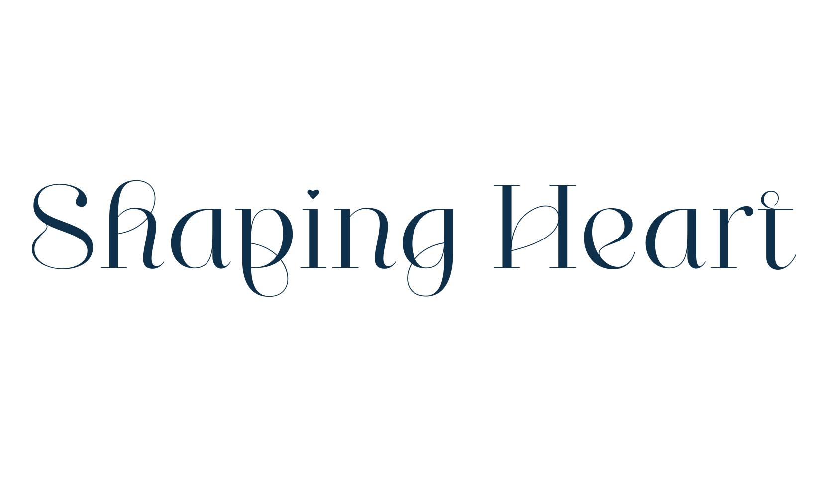 Shaping Heart, fancy various basic font preview