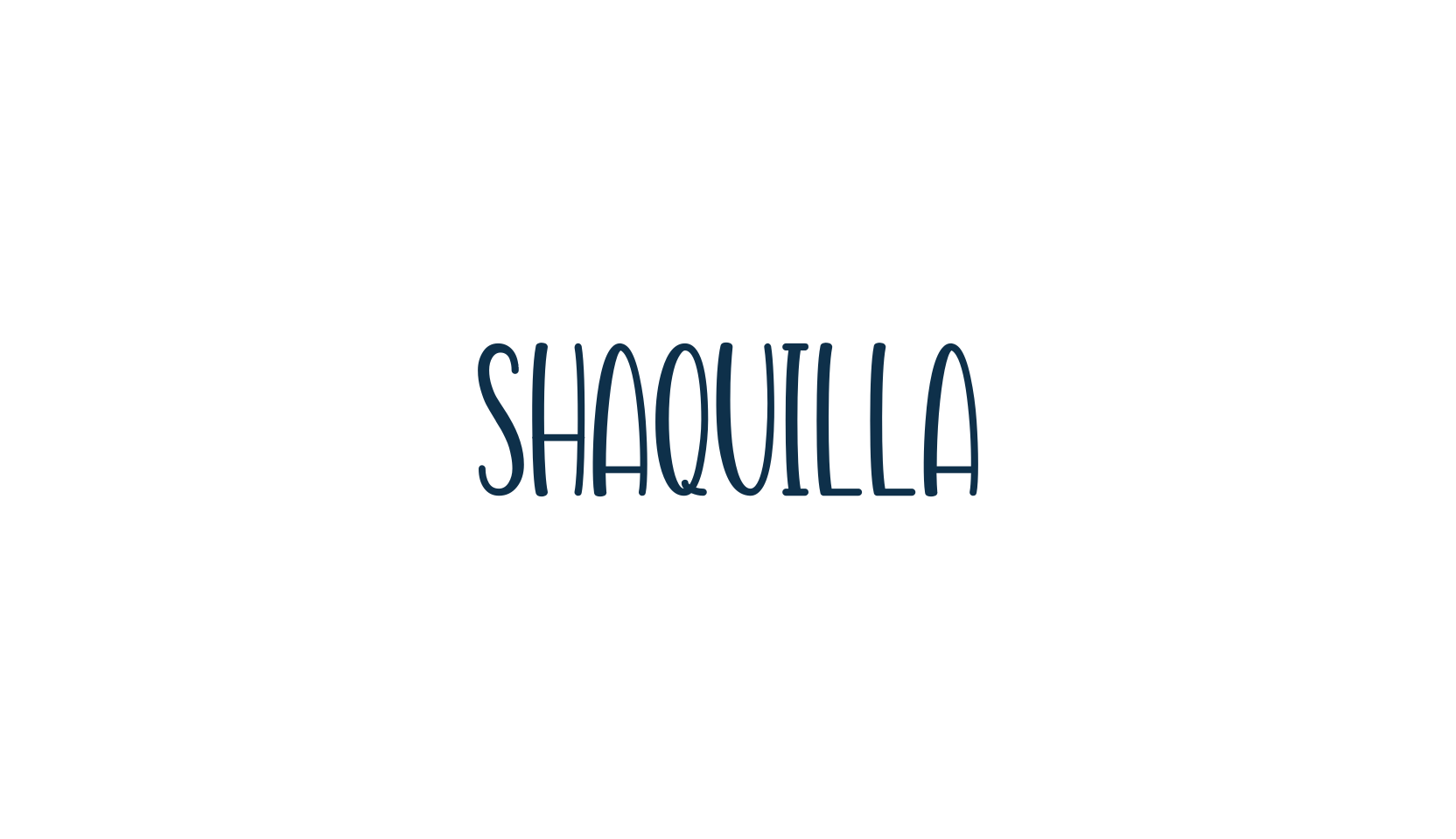 Shaquilla (shaquilla-2), fancy decorative font preview