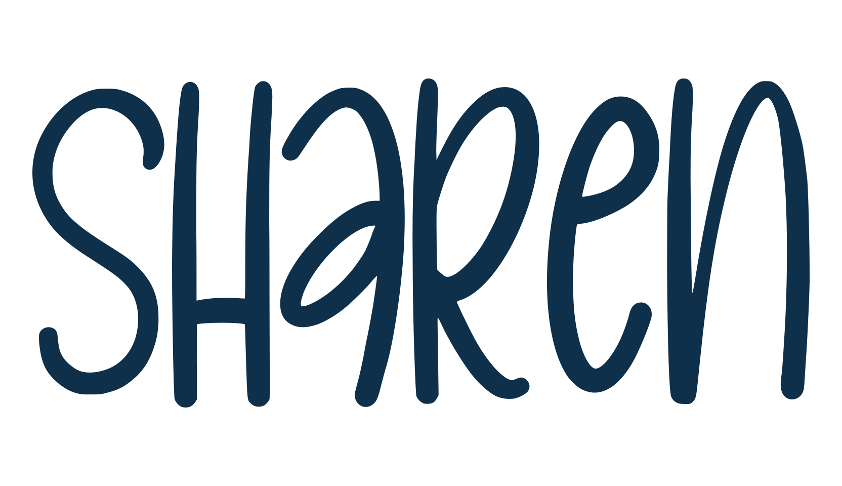 Sharen, handwriting font preview