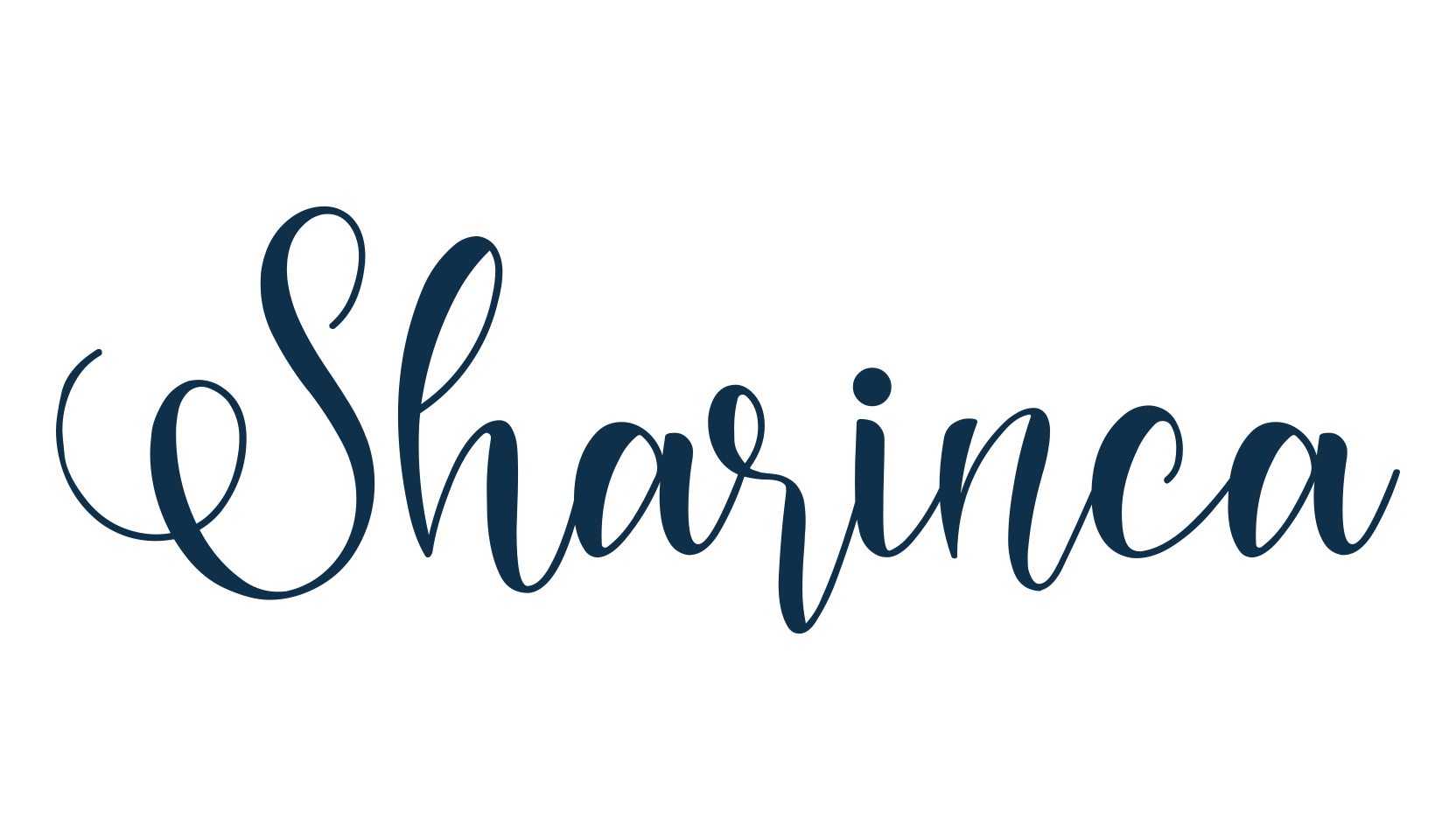 Sharinca, calligraphy font preview