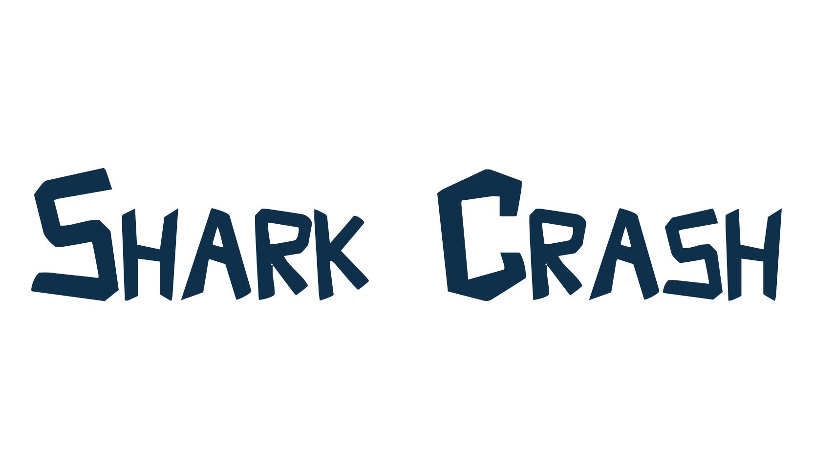 Shark Crash, fancy cartoon decorative comic font preview