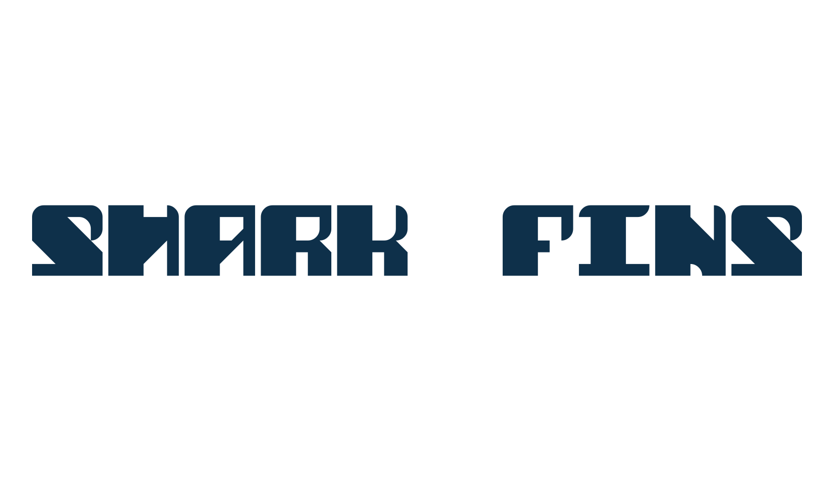 Shark Fins, fancy various techno sci-fi font preview