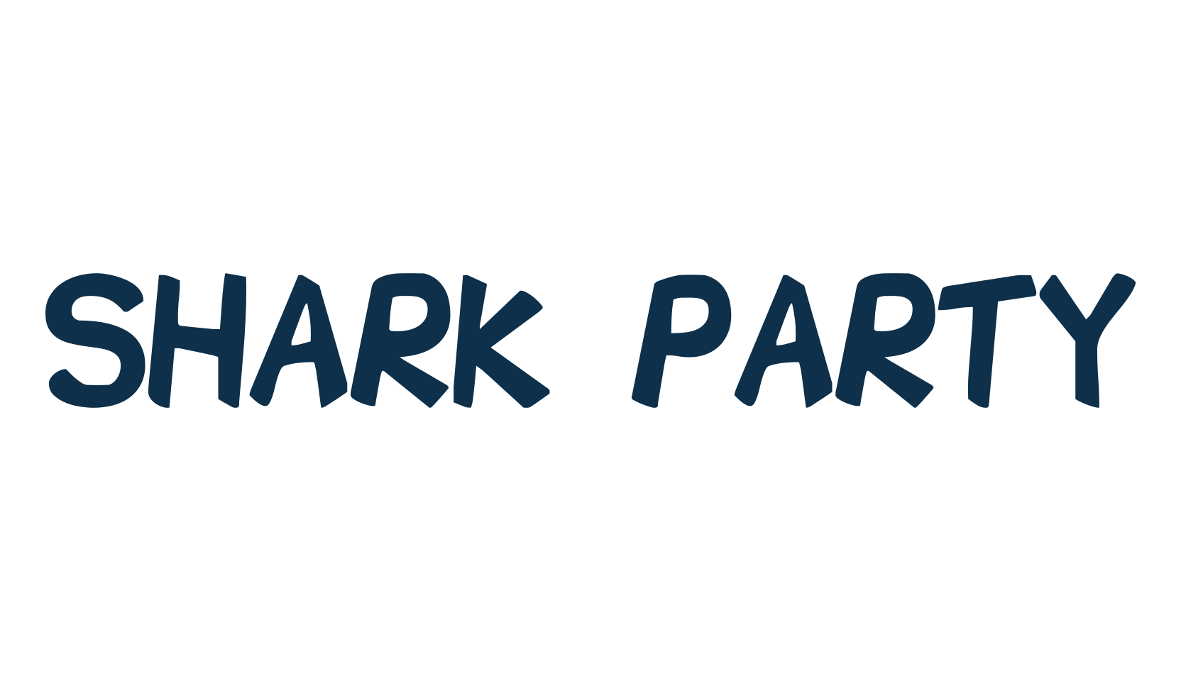 Shark Party, fancy cartoon decorative comic font preview