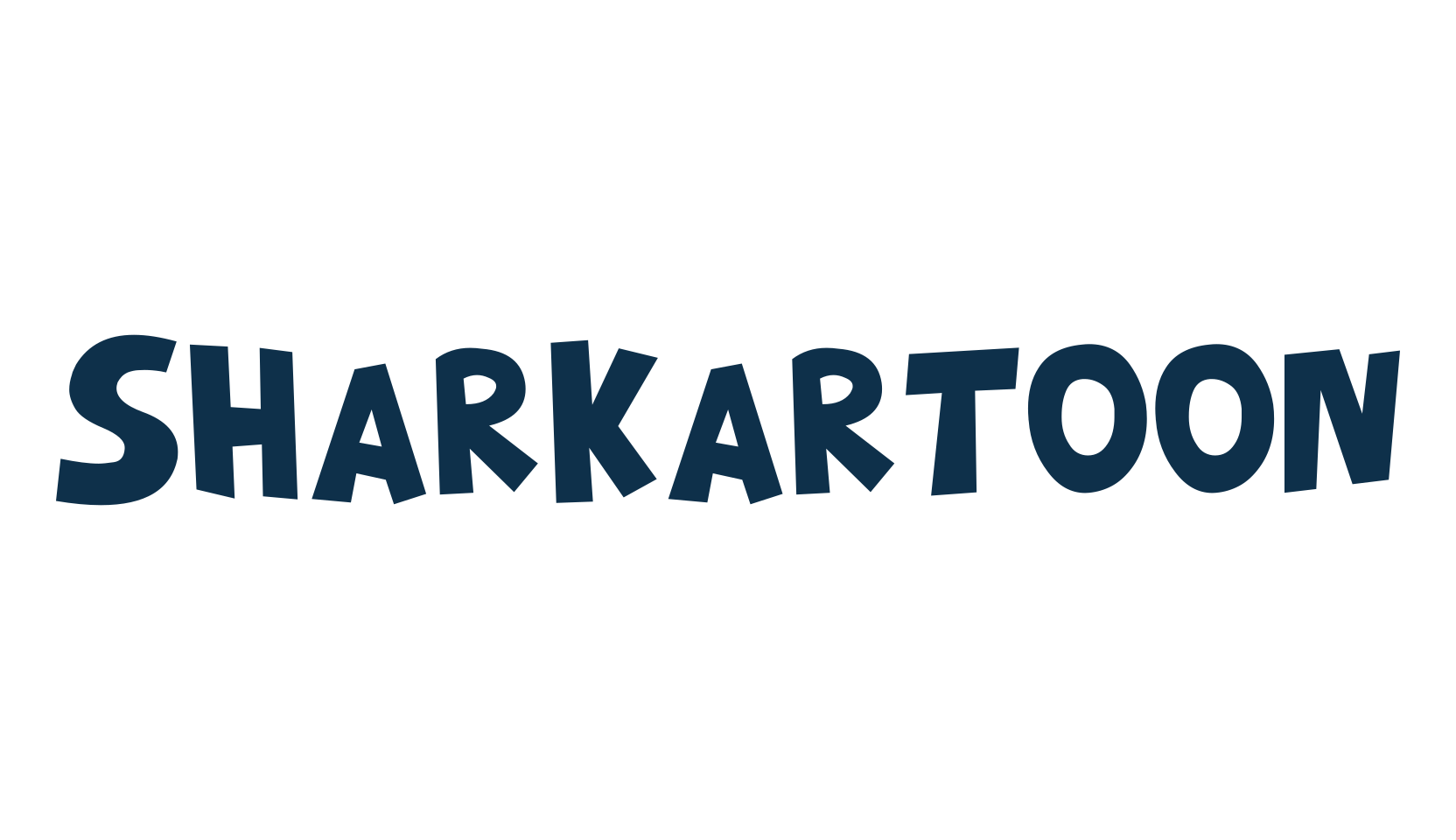 Sharkartoon, fancy cartoon decorative font preview