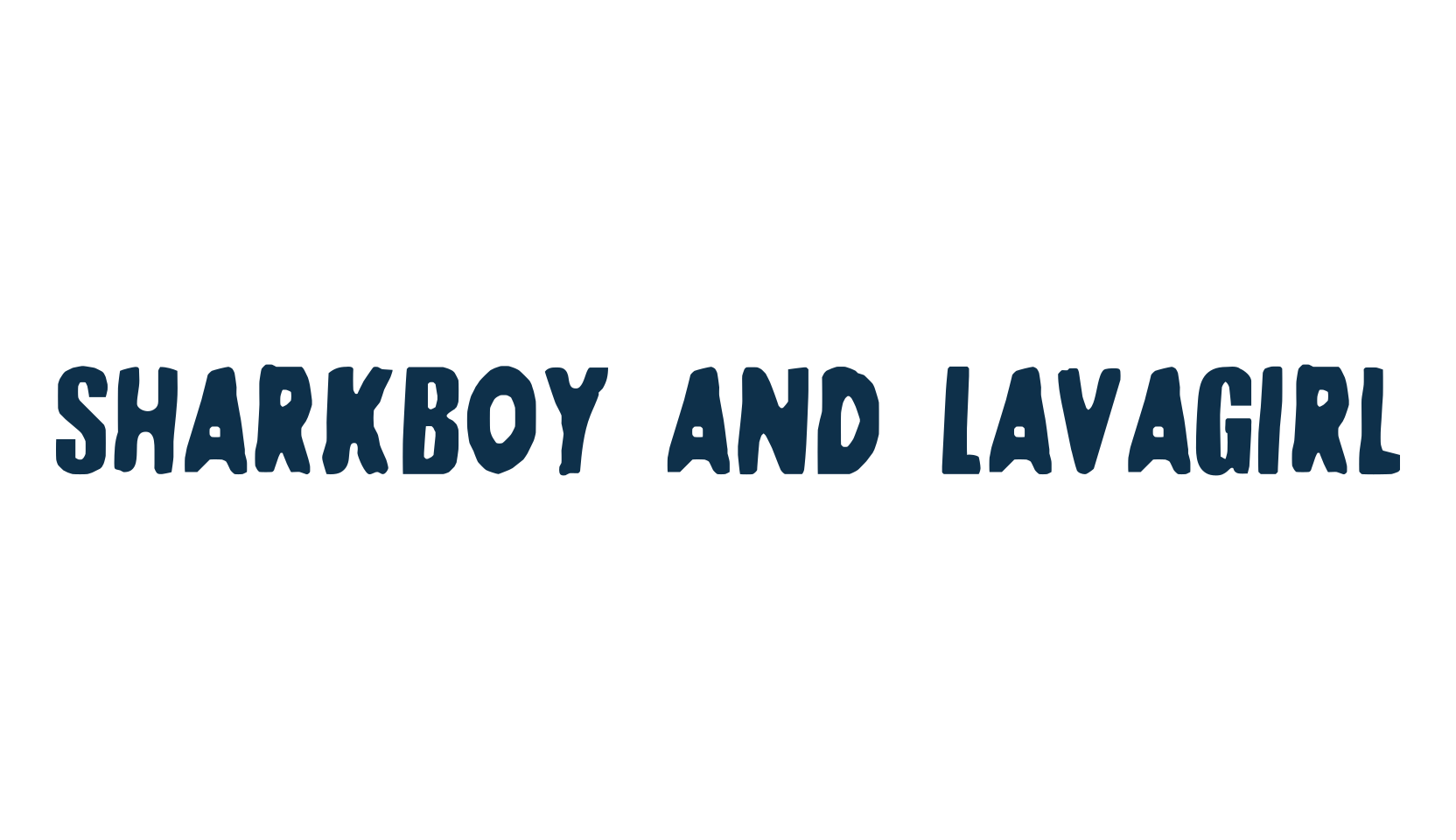 SharkBoy and LavaGirl, fancy cartoon decorative comic font preview