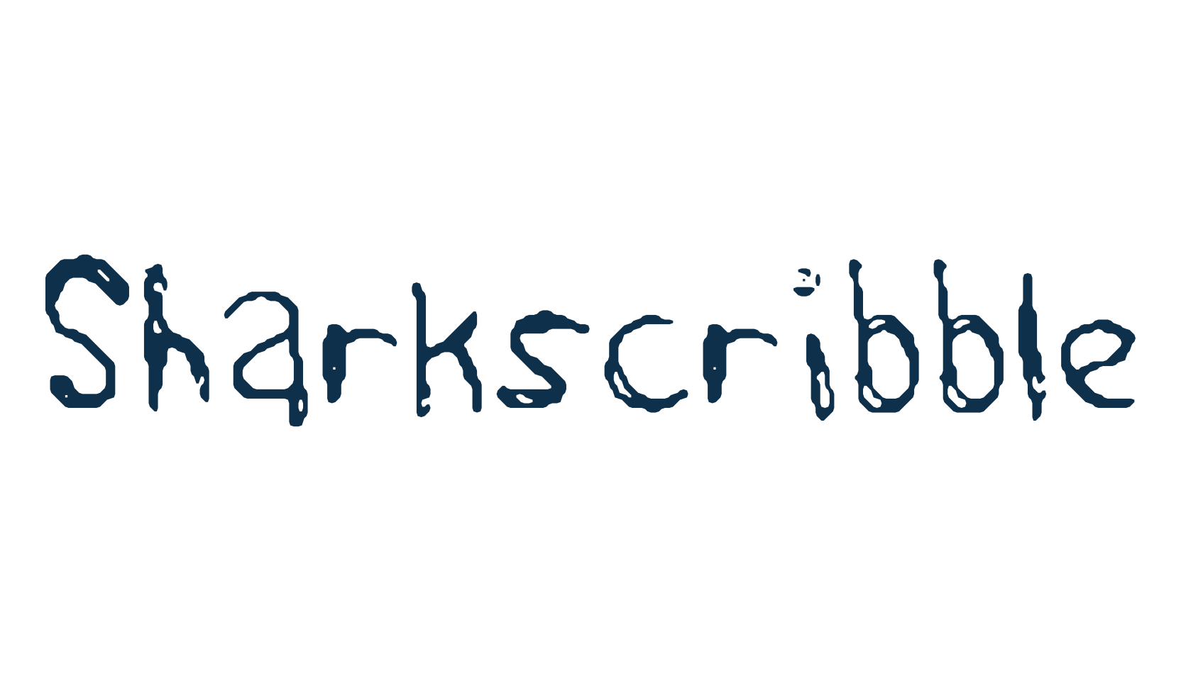 Sharkscribble, handwriting font preview