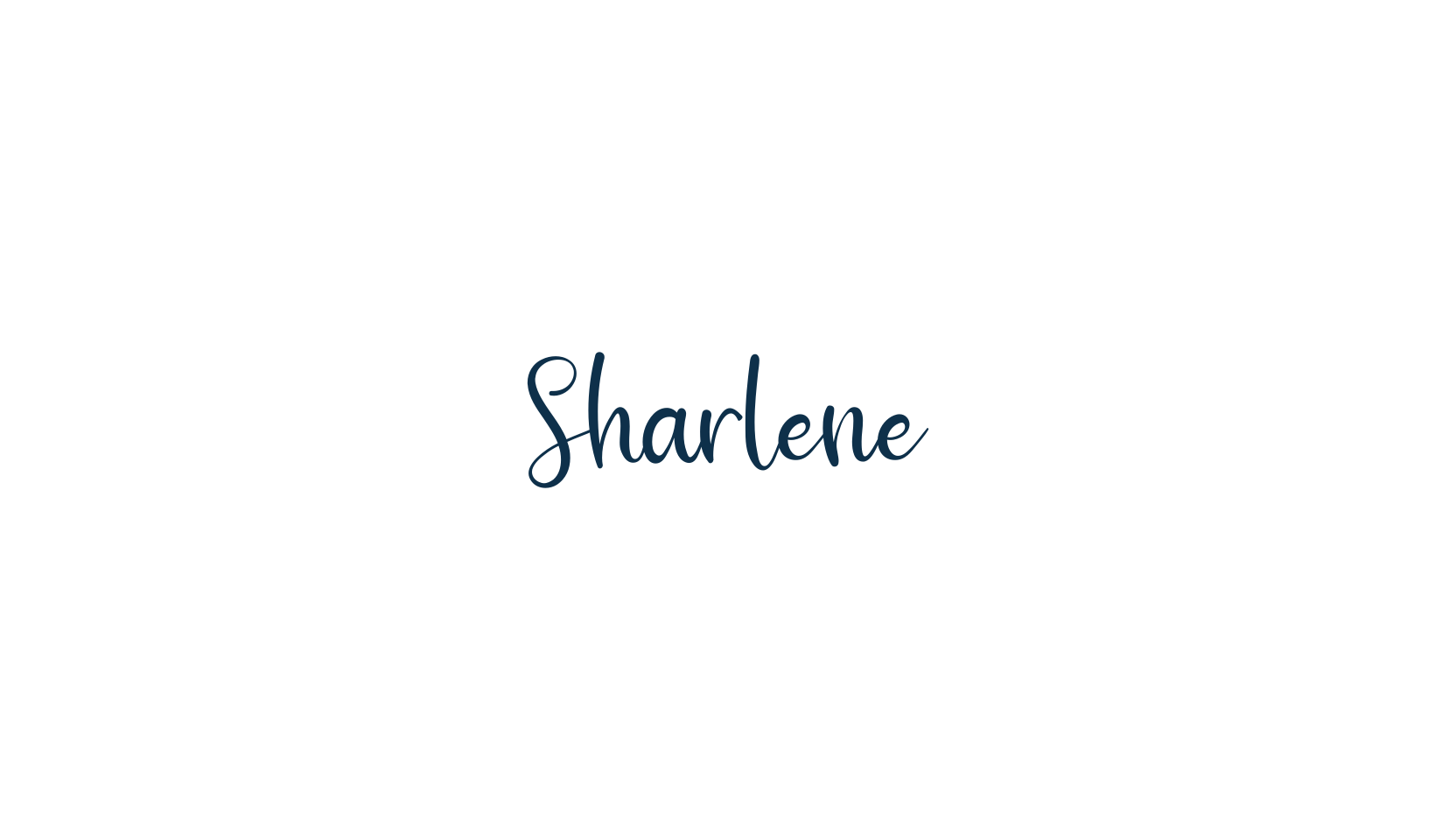 Sharlene, script handwritten fancy decorative calligraphy font preview