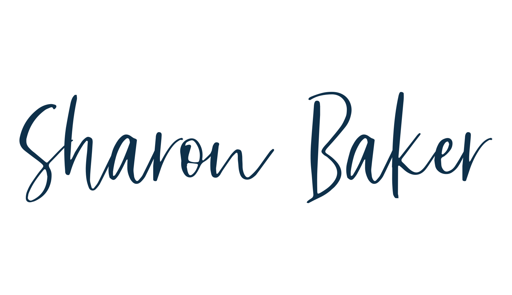 Sharon Baker, calligraphy font preview