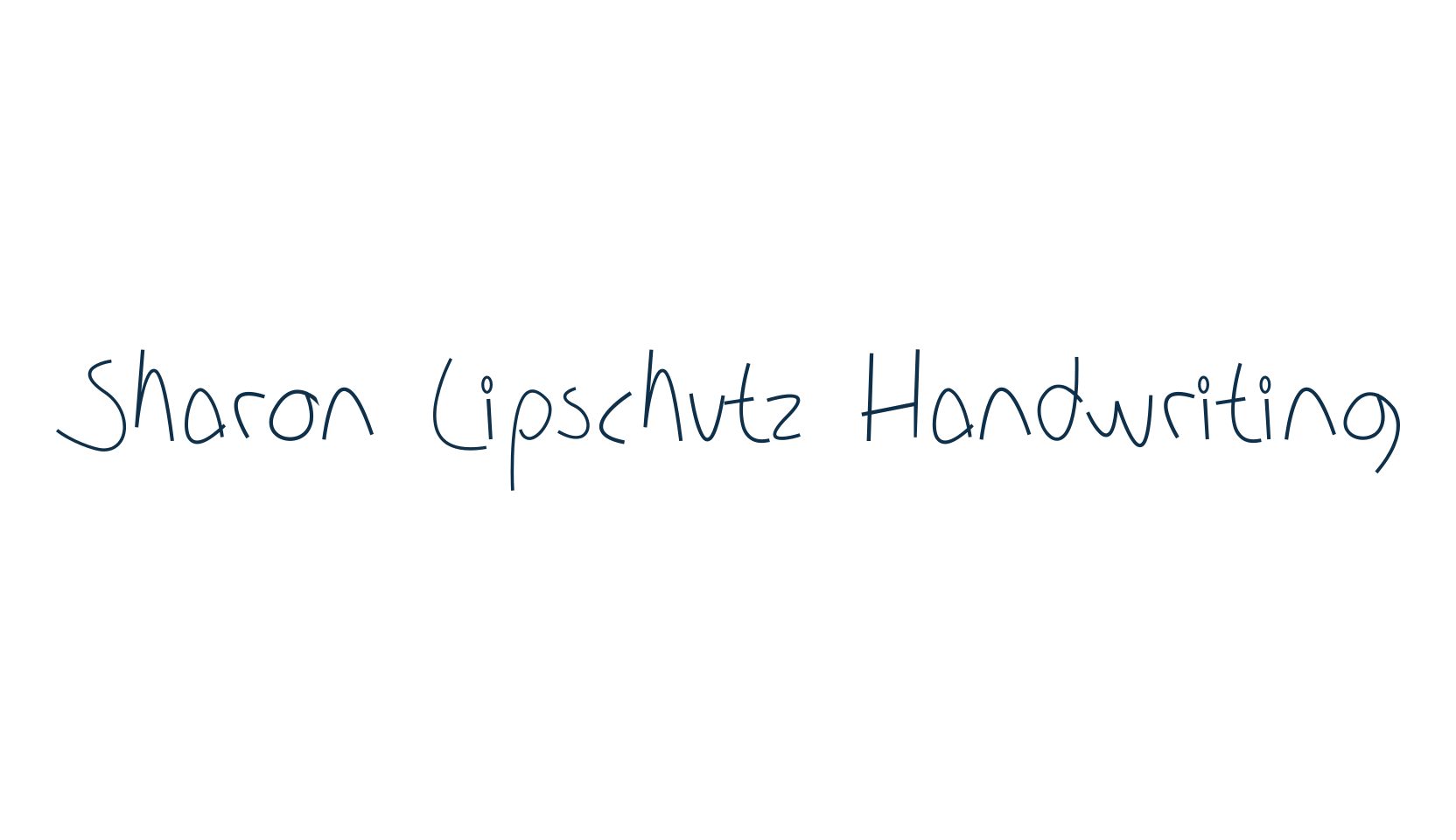 Sharon Lipschutz Handwriting, script handwritten fancy decorative calligraphy font preview