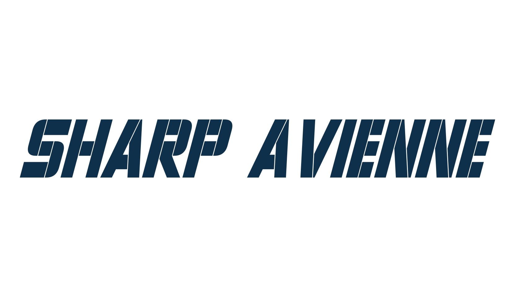 Sharp Avienne, fancy stencil, army decorative font preview