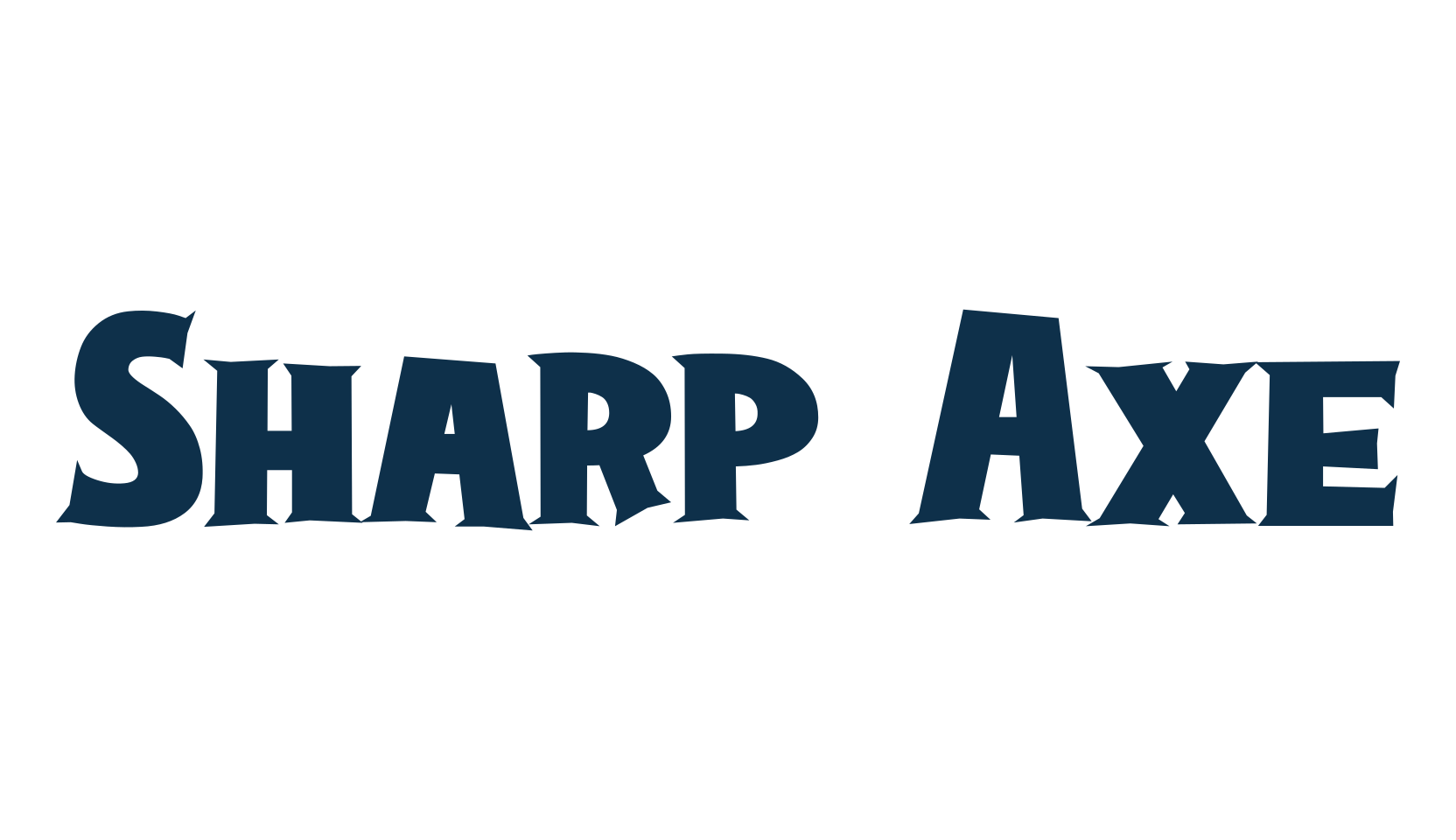 Sharp Axe, display market font preview