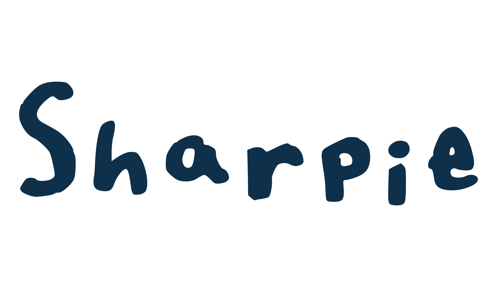 Sharpie, script handwritten fancy decorative calligraphy font preview