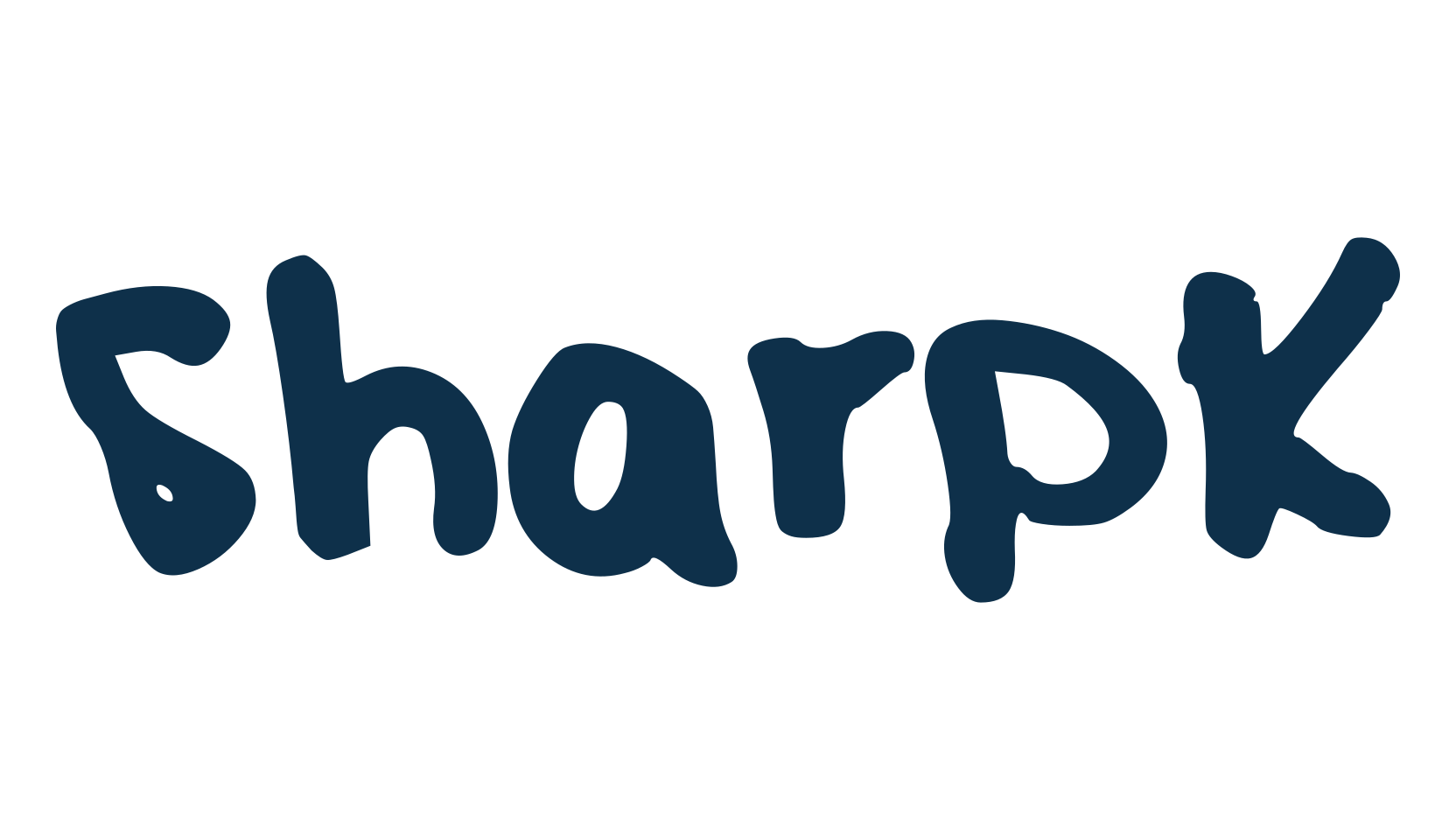 SharpK, handwriting font preview