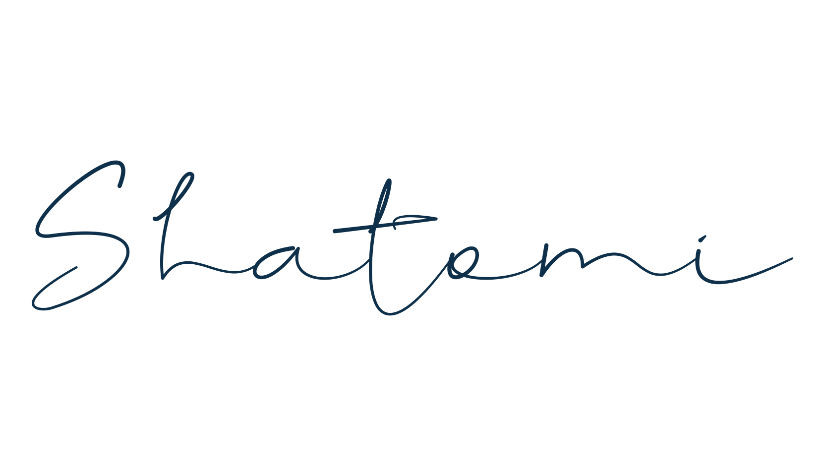 Shatomi, script handwritten fancy decorative calligraphy font preview