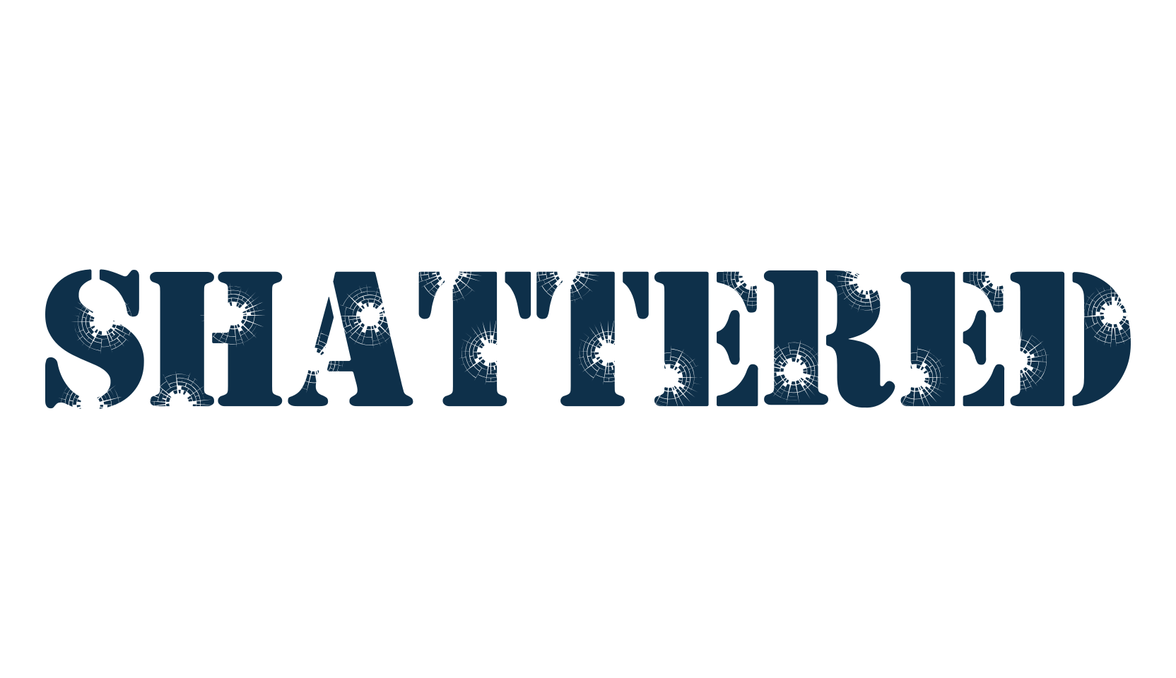 Shattered, stencil, army font preview