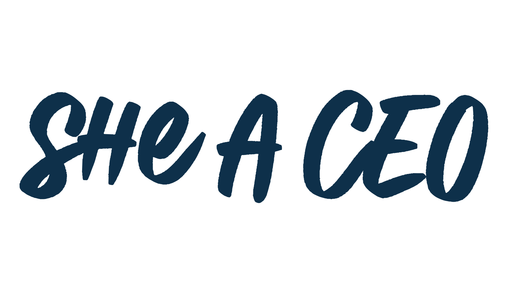 She A CEO, brush font preview
