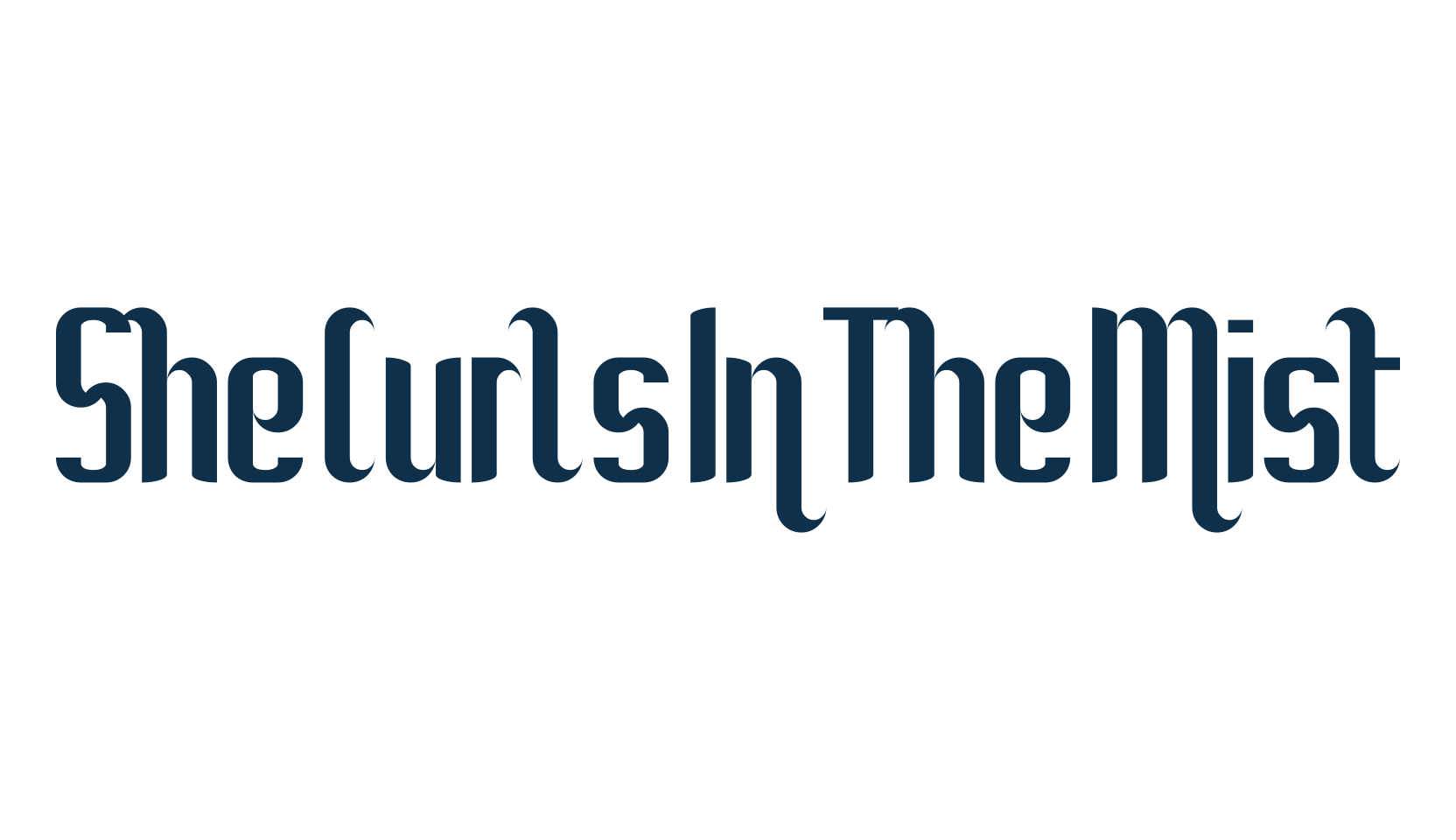 She Curls In The Mist, fancy various decorative font preview