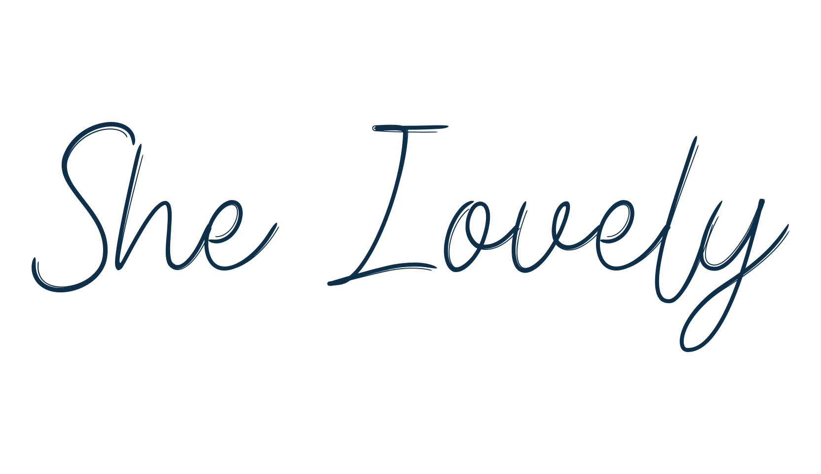She Lovely, handwriting font preview