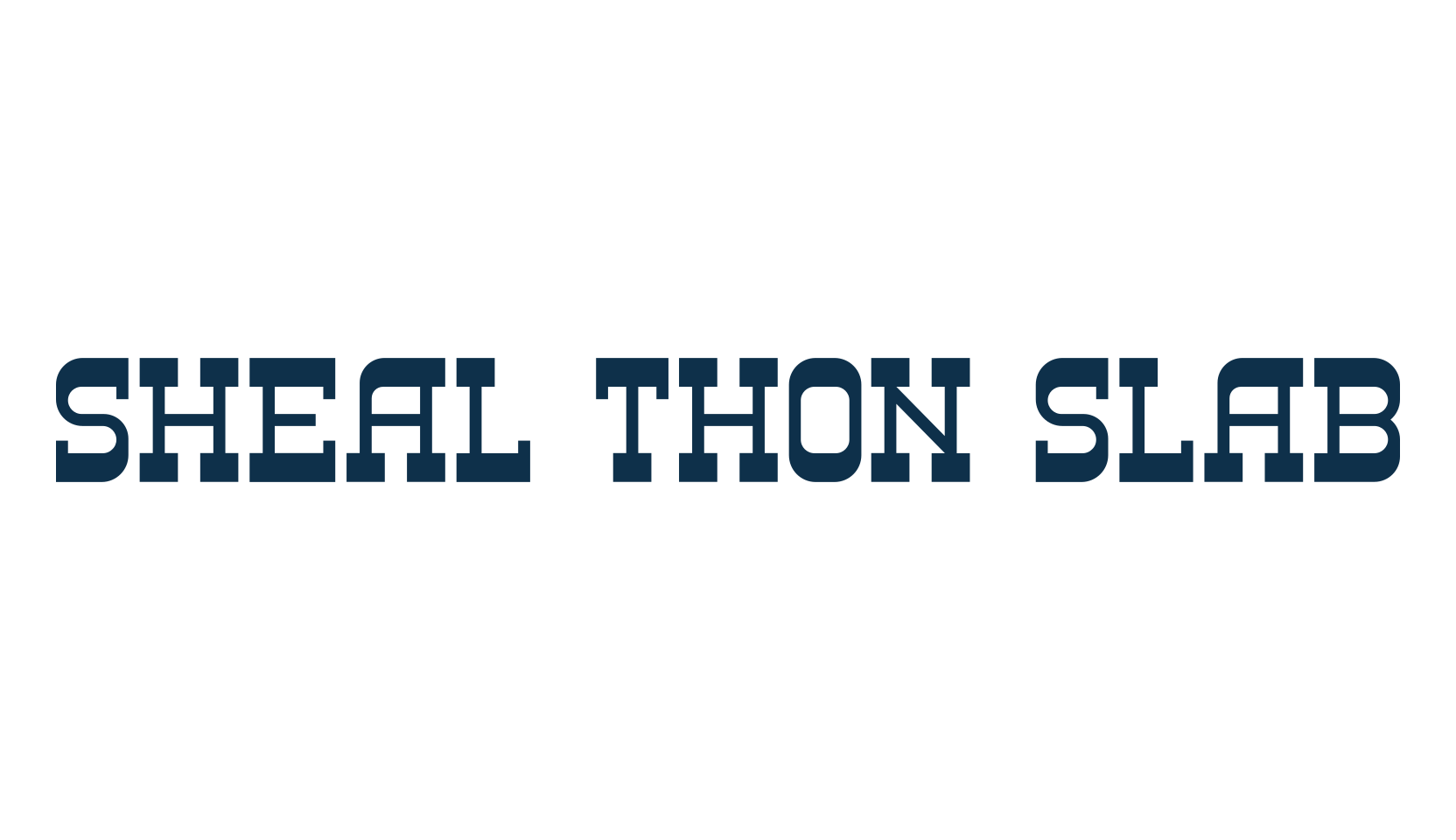 Sheal Thon Slab, western font preview