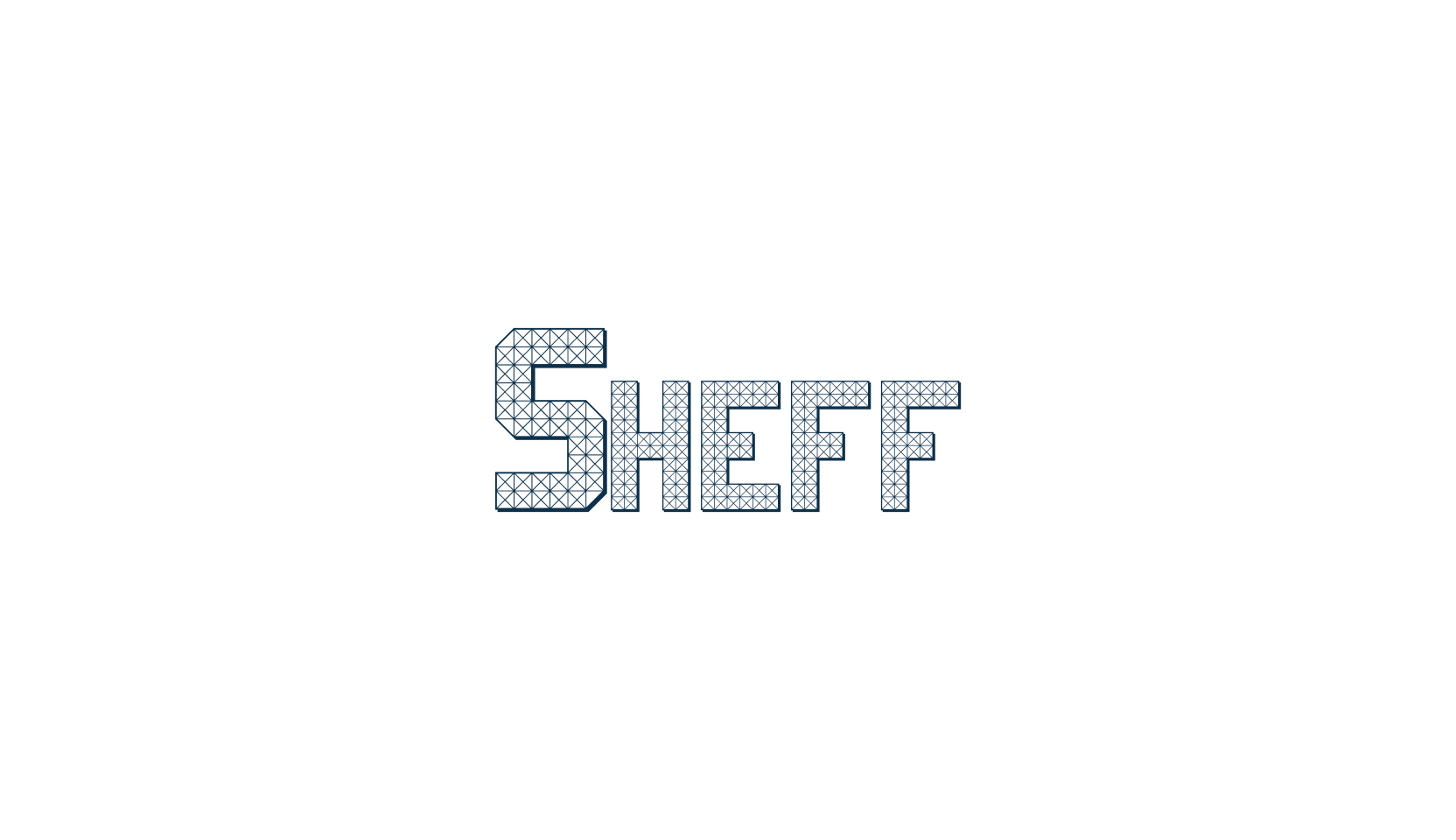 Sheff, fancy various techno sci-fi font preview
