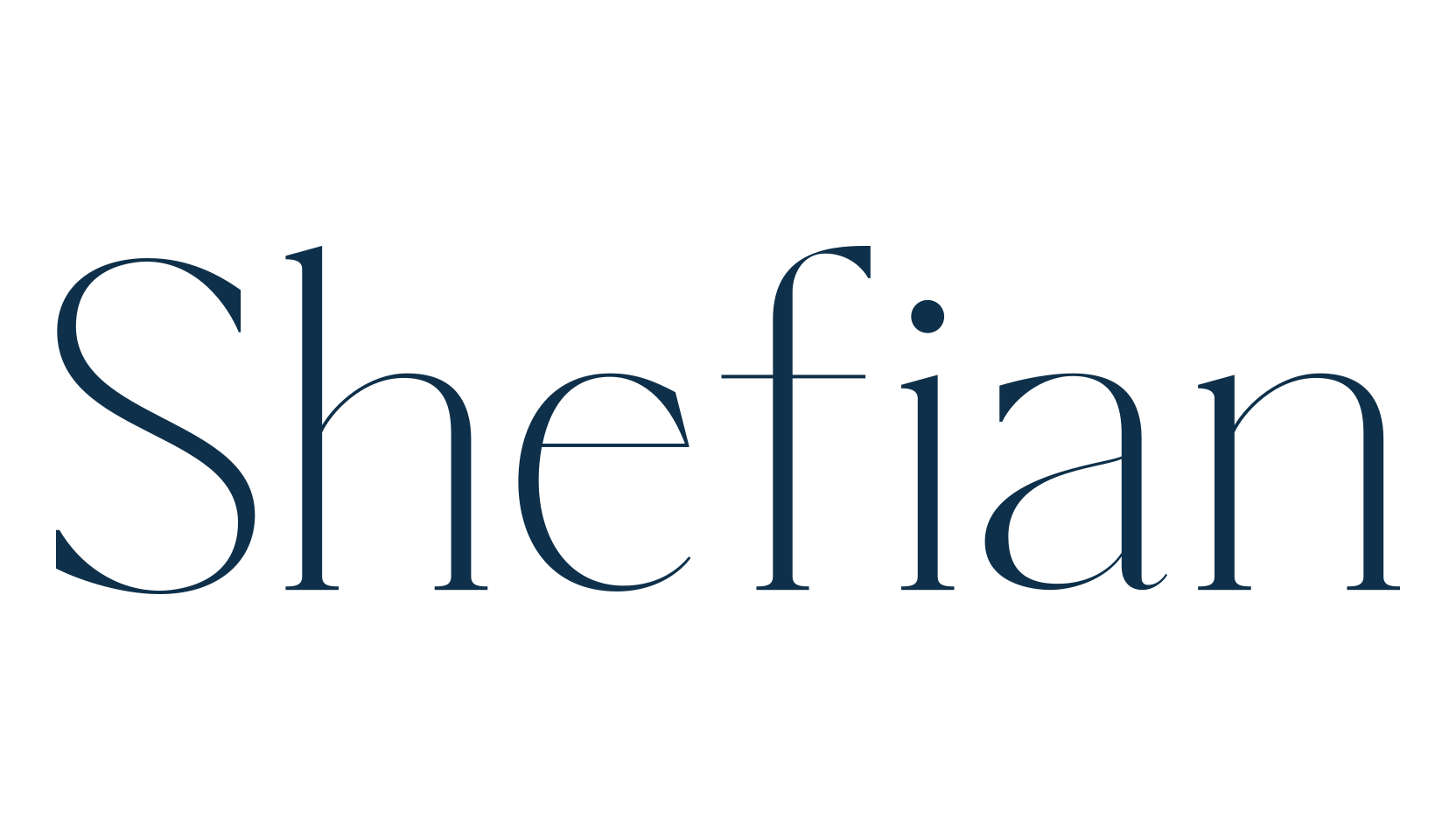 Shefian, serif font preview