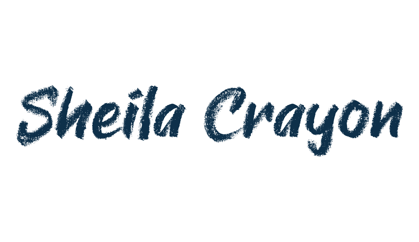Sheila Crayon, fancy various decorative script calligraphy font preview